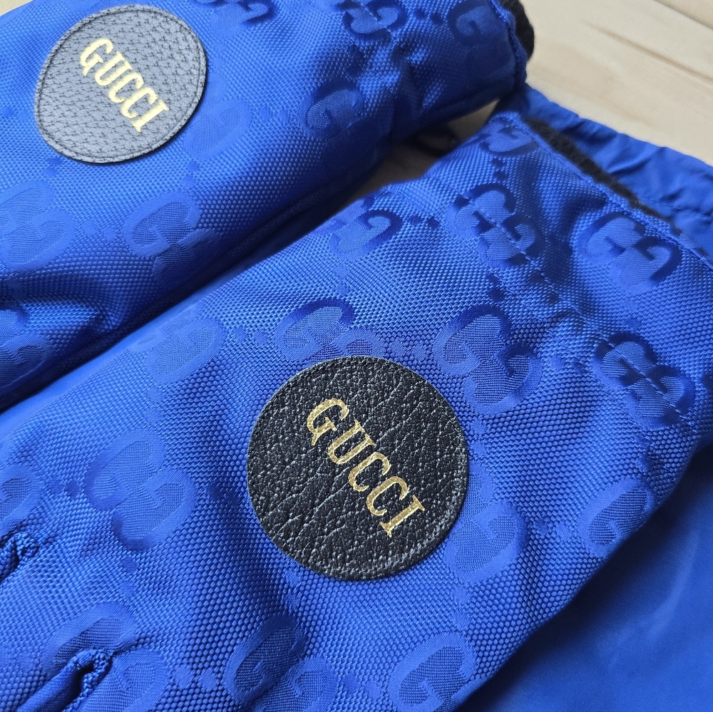 Gucci Cashmere Lined GG Monogram Gloves - Picture 3 of 10
